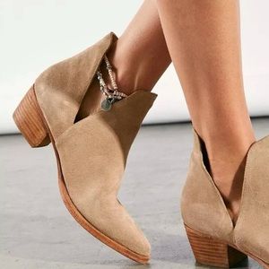 NWOT Free People Charm Double V Ankle Boots